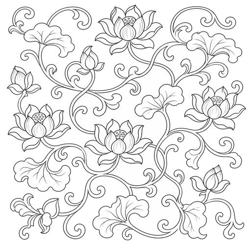 缠枝莲纹